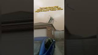 Flying trampolines in a tornado tornado crazyweather naturaldisasters [upl. by Mharg]