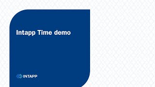 Intapp Time Demo [upl. by Dlabihcra]