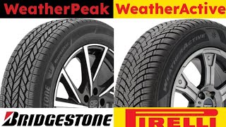 Bridgestone WeatherPeak vs Pirelli Cinturato WeatherActive [upl. by Htes]