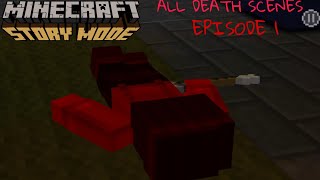 Minecraft Story Mode  All Death Scenes  Episode 1 [upl. by Scheer]