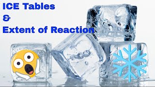 Extent of Reaction ξ ICE Tables in Physical Chemistry [upl. by Arney479]