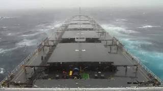 MV Bulk carrier sailing in heavy seas 2 [upl. by Silyhp]