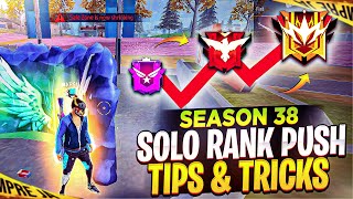 Season 38 Br Solo Rank Push Tips And Tricks  Free Fire Rank Push Tips And Tricks In Season 38 [upl. by Pugh]