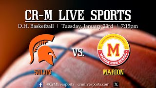 HS DH Basketball Solon at Marion 12324 [upl. by Middlesworth142]