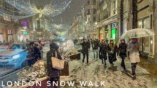 London Christmas Walk  The Best of London Christmas Compilation 4K HDR [upl. by Dric]