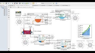 Absorption Refrigeration Cycle I  Water LiBr  Matlab  Simulink Model [upl. by Sigismundo]