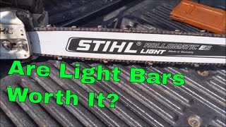 Are Lightweight Chainsaw Bars Worth It Stihl 362 [upl. by Pandolfi]