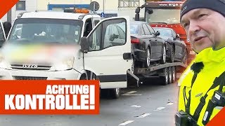 Zulässige Anhängelast überschritten Auto um 1620 kg überladen 12  Achtung Kontrolle  Kabel Eins [upl. by Ardnat]