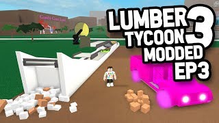 INSANE SAWMILL SETUP  Lumber Tycoon 3 Modded 3 [upl. by Corbie]