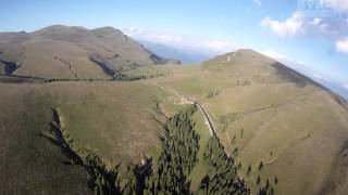 Filmare aeriana deasupra rezervatiei naturale Bucegi din Muntii Carpati [upl. by Tandi]