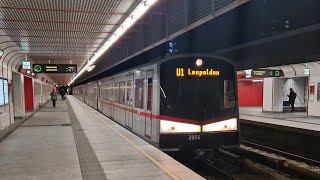 UBahn Wien  Mitfahrt in der kompletten U1 von Oberlaa bis Leopoldau im Typ V 2484 [upl. by Boylan]