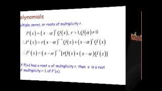 Polynomials  Multiplicity [upl. by Renckens699]