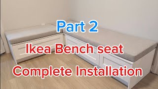 Ikea Bench seat complete Installation [upl. by Lesak402]