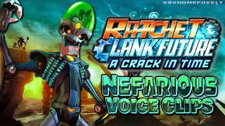 All Dr Nefarious Voice Clips • Ratchet amp Clank Future A Crack in Time • All Lines Armin Shimerman [upl. by Enirhtak]