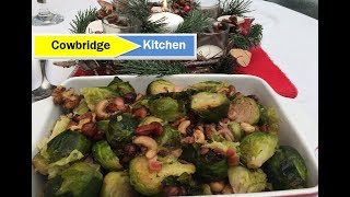 Christmas Sprouts with Mixed Nuts amp Bacon [upl. by Brick823]