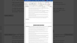 Different Headers on different Pages in MS Word [upl. by Drusi]