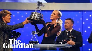 Keely Hodgkinson delights in winning BBC Sports Personality of the Year 2024 award [upl. by Aerdnaeel]