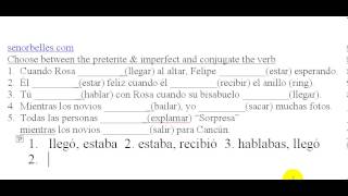 Spanish Quiz Preterite vs Imperfect [upl. by Horatius]