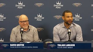 David Griffin amp Trajan Langdon Recap Pelicans Draft  2023 NBA Draft [upl. by Satterlee231]