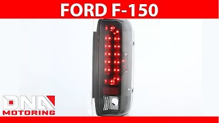 DNA Motoring 9097 Ford F150  F250  F350 Styleside Black Clear Tail Lights [upl. by Yim620]