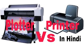 Printerplotter Plotter vs printer explained in Hindi [upl. by Ainival708]