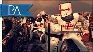 Great Crusader Defense Surrounded by Jihadist  Medieval Kingdoms Total War 1212AD Mod Gameplay [upl. by Adnilrem190]