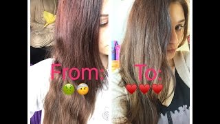 DIY Haarfarbe anpassen amp Rotstich mit Haarfarbe überdecken👏🏽 [upl. by Juxon748]