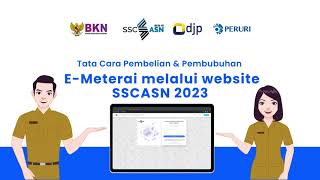 Tutorial Pembelian dan Pembubuhan EMeterai di SSCASN BKN 2023 [upl. by Ahsetra]