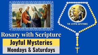 Rosary with Scripture  Joyful Mysteries Mondays amp Saturdays  Scriptural Rosary  Virtual Rosary [upl. by Wickner]