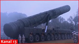 North Korean TV shows latest ICBM massive missile launch [upl. by Niret472]