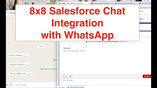 Salesforce Chat with WhatsApp Integration [upl. by Hultin]