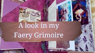 Faerie Grimoire finished pages fairyspirituality faery journal [upl. by Aelsel]