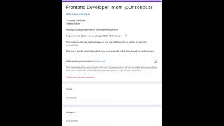 Unscriptai is hiring for Frontend Developer Intern  Freshers [upl. by Pelletier]