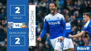 HIGHLIGHTS  Gillingham 2 Doncaster Rovers 2 [upl. by Wesa]