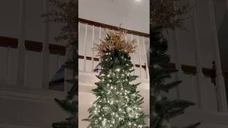 DIY Christmas Tree Topper with Wreath diy christmas decoration [upl. by Lletnohs]