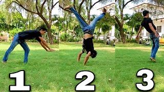 Front handspring tutorial  how to learn front handspring easily in 5 minutes in hindi [upl. by Hamirak730]