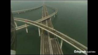 Amazing engineering feat Worlds longest sea bridge opened in China [upl. by Saul619]