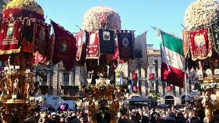 Festa delle Candelore  Sant Agata 3 Febbraio 2014 Catania [upl. by Anemix708]