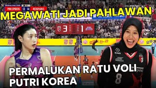 🔴MEGAWATI JADI PAHLAWAN  Red Sparks Permalukan Ratu Voli Putri Korea Pink Spiders [upl. by Nniroc]