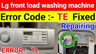 lg front load washer error code te  fully automatic washing machine error code te lg front load [upl. by Yllas]