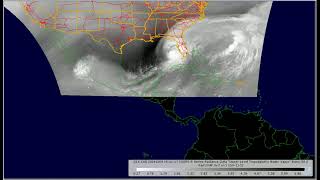 Milton Hurricane Time series animation 09 Oct 2024 [upl. by Cherilynn789]