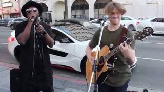 william surprises street performer Levimitchell [upl. by Koblick4]