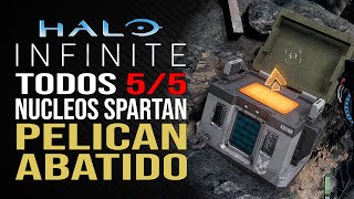 Halo Infinite  Pelican abatido  Todos los núcleos Spartan [upl. by Hoag]