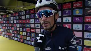 Julian Alaphilippe  Interview au départ  Ronde van Vlaanderen  Tour des Flandres 2024 [upl. by Naujtna]