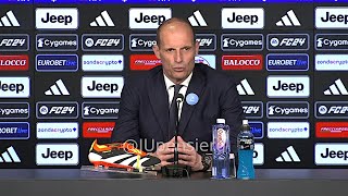 ALLEGRI post JuveFrosinone 32 conferenza stampa quotNon avessimo vinto Rugani Vlahovic Alcarazquot [upl. by Enimasaj215]