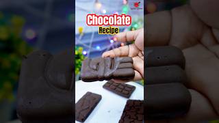 Dark Chocolate recipe 🍫  home made chocolate recipe delicious chocolate shorts recipe [upl. by Thurnau]