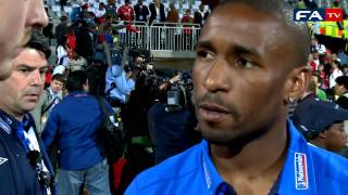 England 3  0 Platinum Stars  Post Match Interview  Jermain Defoe [upl. by Flannery]