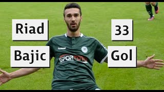 Riad Bajic  KonyasporÂ´daki Golleri  33 Gol [upl. by Yma891]