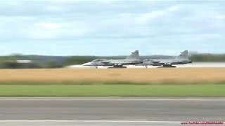 JAS39Gripen Dogfight English subtitles available [upl. by Ahsilif967]