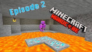 Finding Diamonds Hardcore Minecraft Episode 2 [upl. by Eelrac]